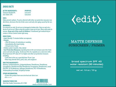 Package Label (Mint 202)